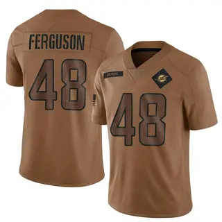 Limited Men's Blake Ferguson Miami Dolphins Nike 2023 Salute To Service Jersey - Brown