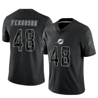 Limited Men's Blake Ferguson Miami Dolphins Nike Reflective Jersey - Black