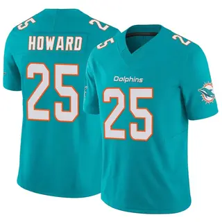 Limited Men's Xavien Howard Miami Dolphins Nike Vapor F.U.S.E. Jersey - Aqua